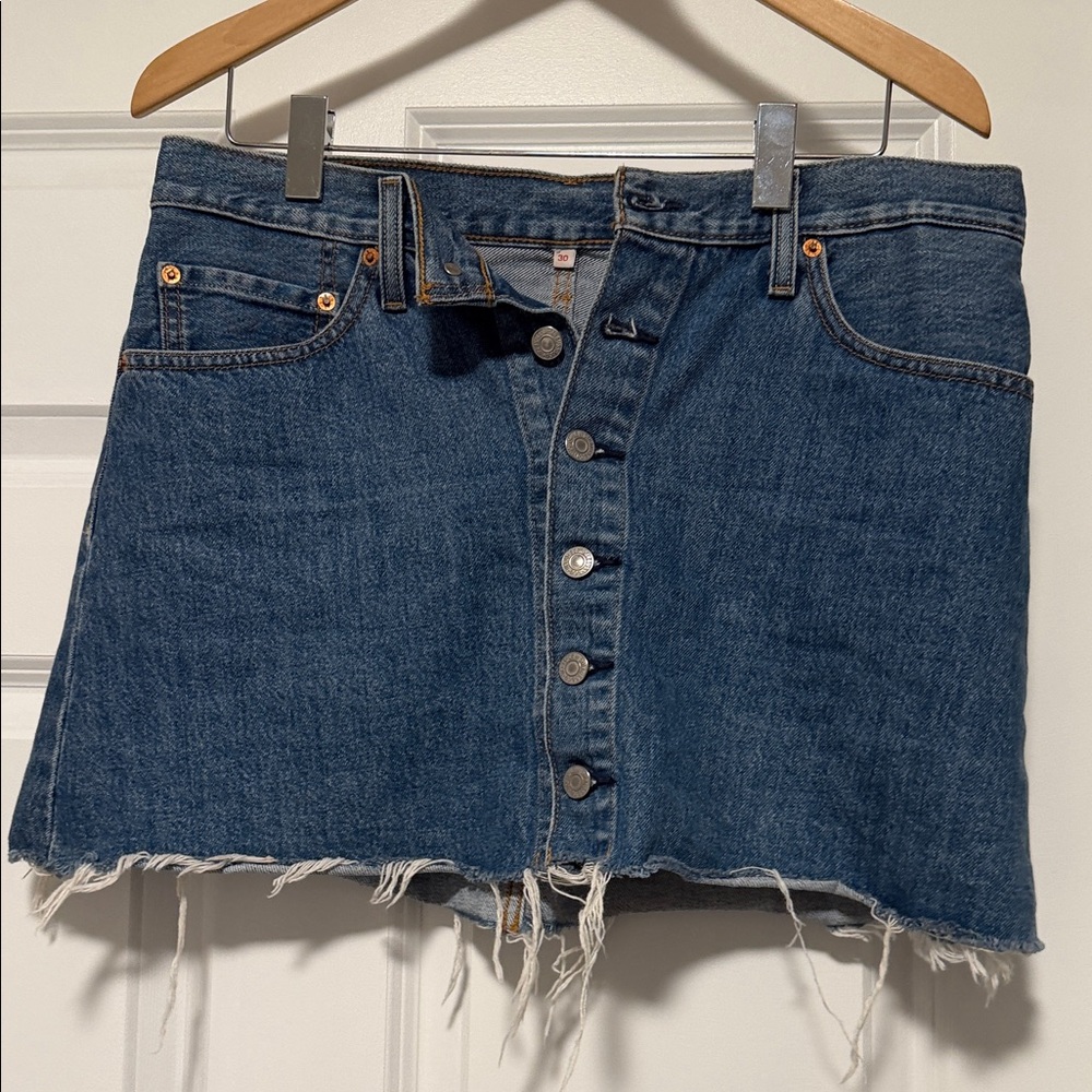 Levi’s Denim Button-Up Skirt